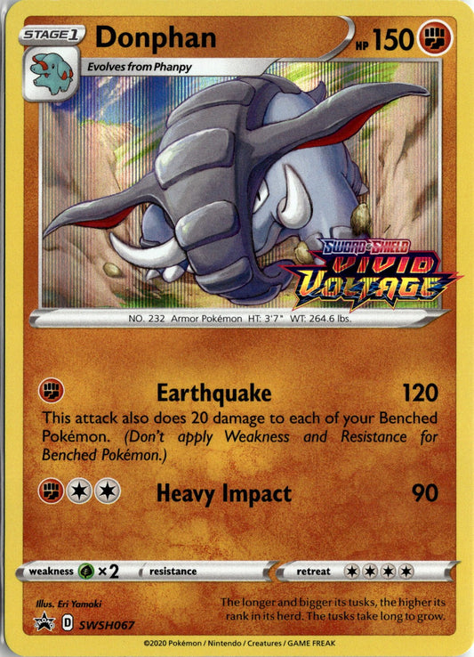 SWSH: Sword & Shield Promo Cards #SWSH067 Donphan