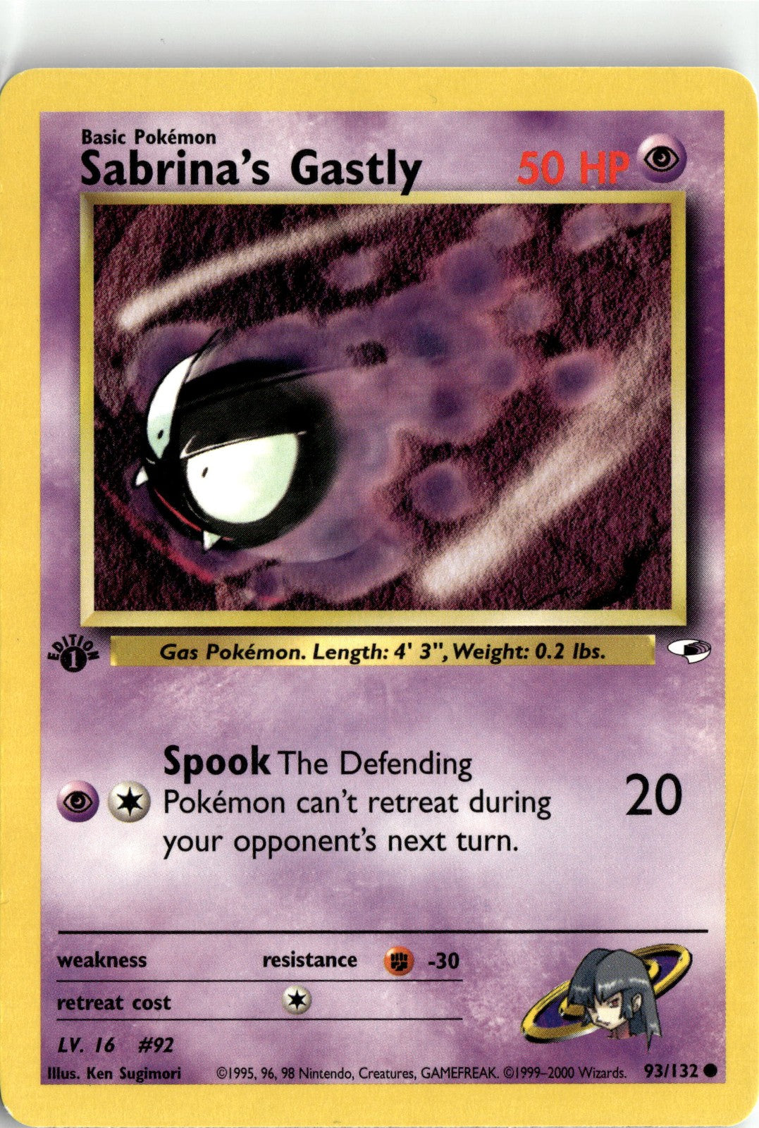 Gym Heroes #093/132 Sabrina's Gastly