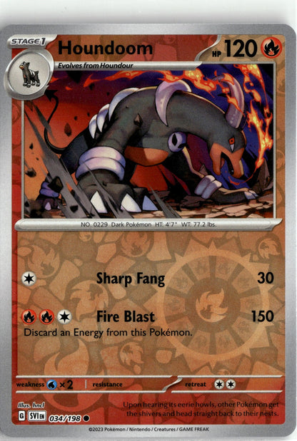SV01: Scarlet & Violet Base Set #034/198 Houndoom