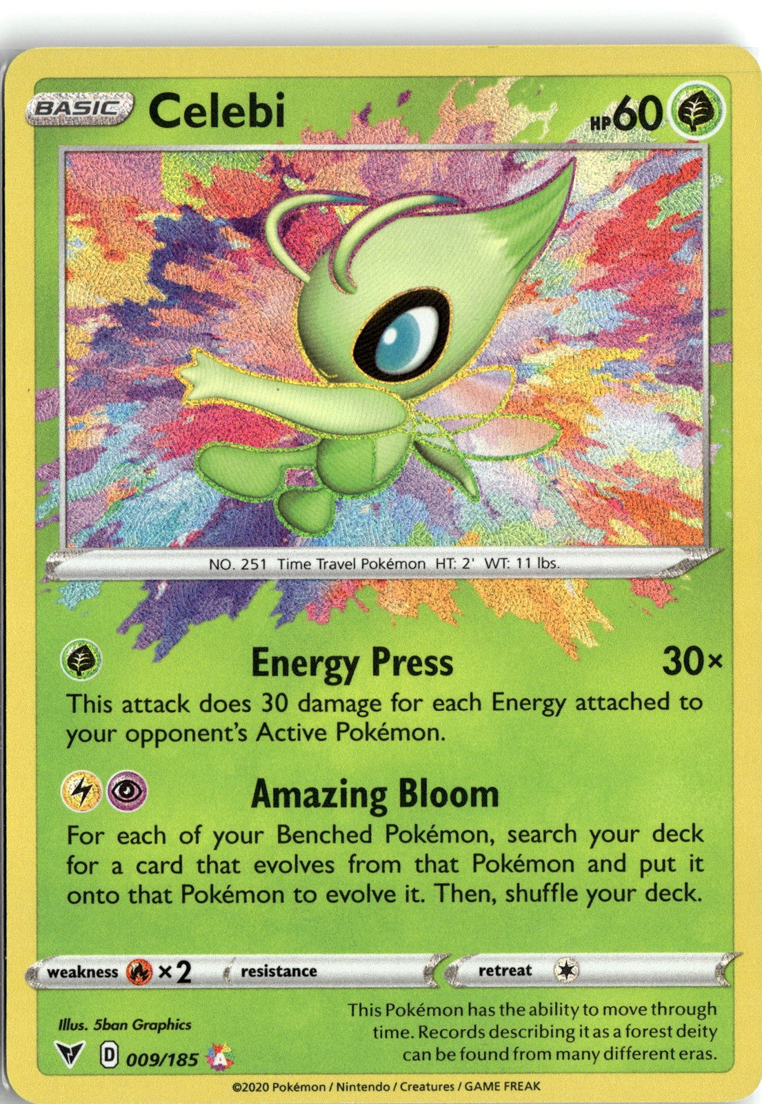 SWSH04: Vivid Voltage #009/185 Celebi