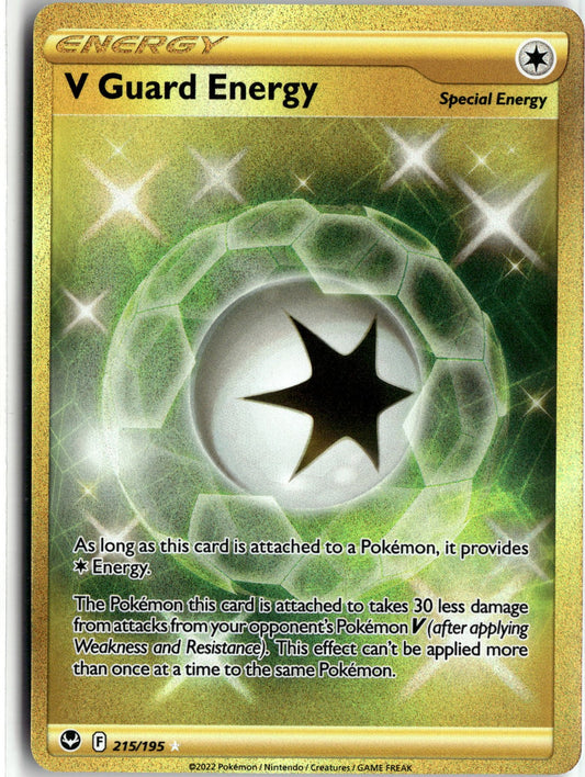 SWSH12: Silver Tempest #215/195 V Guard Energy (Secret)