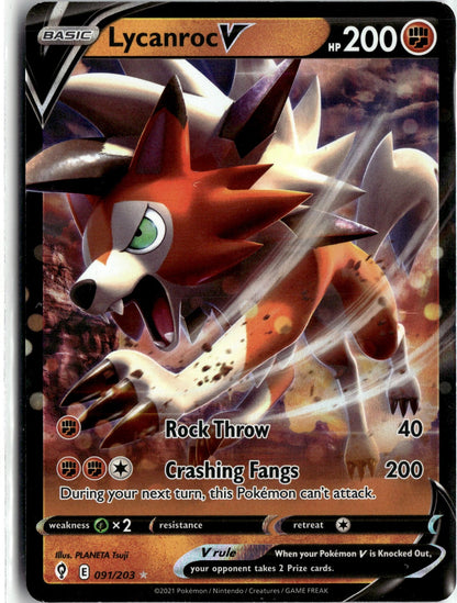 SWSH07: Evolving Skies #091/203 Lycanroc V