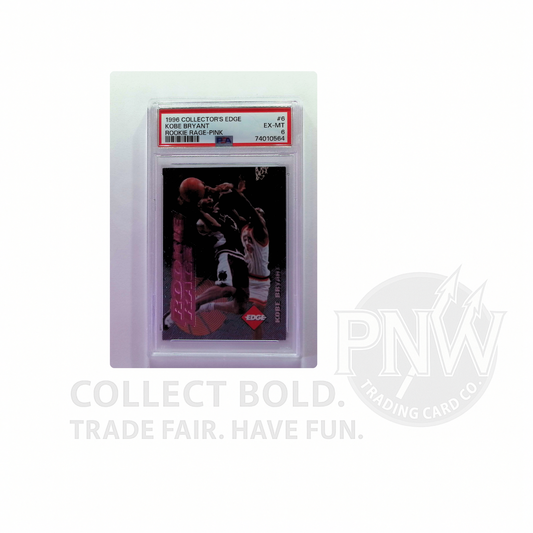 Kobe Bryant 1996 Collector’s Edge Rookie Rage Pink #6 PSA 6