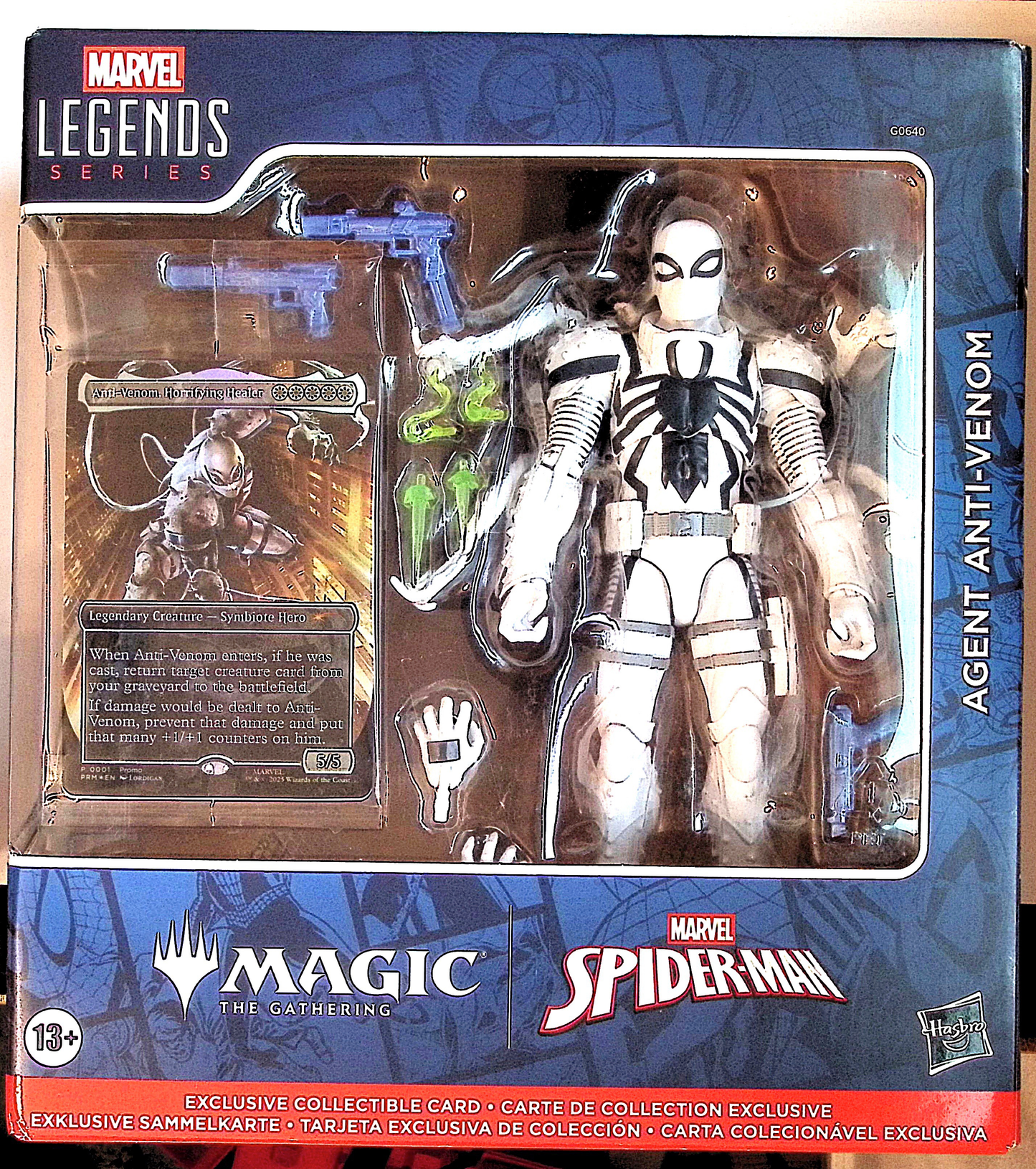 Marvel Legends Agent Anti-Venom 6" Figure Spider-Man with MTG Card