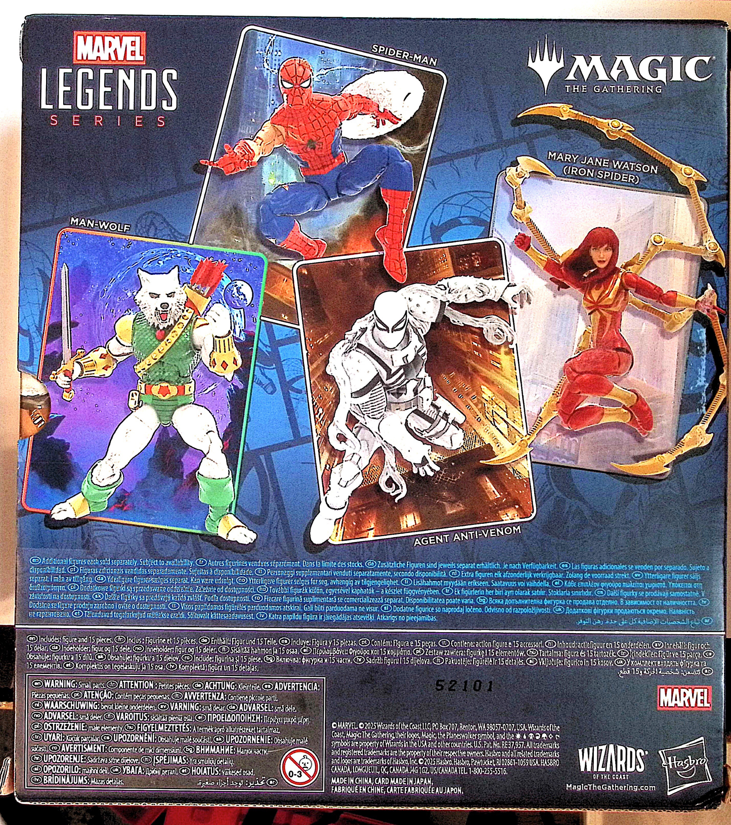 Marvel Legends Agent Anti-Venom 6" Figure Spider-Man with MTG Card